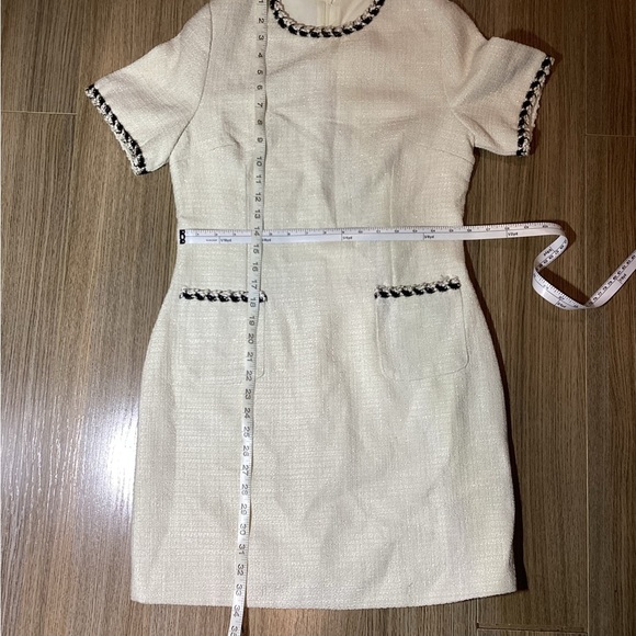 Commense Cream Mini Dress with Black Trim – Size M – NWT‎ - Picture 4 of 7